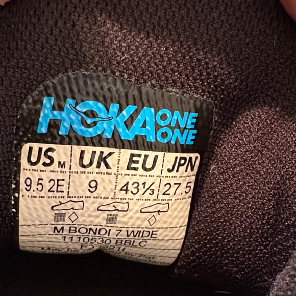 Hoka Charcoal Black Running Sneakers - Picture 6 of 6